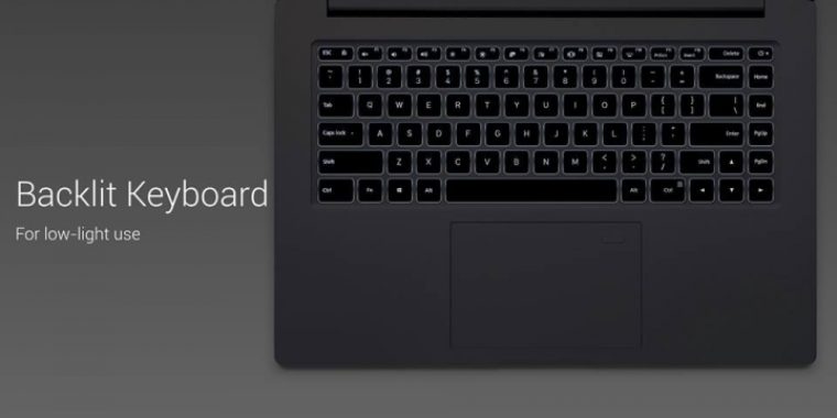 Xiaomi Notebook Pro – keyboard