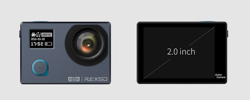 Elephone REXSO Explorer Dual 4K Action Camera design 3