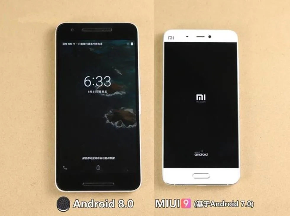 MIUI 9 Vs Android 8.0 featured 1