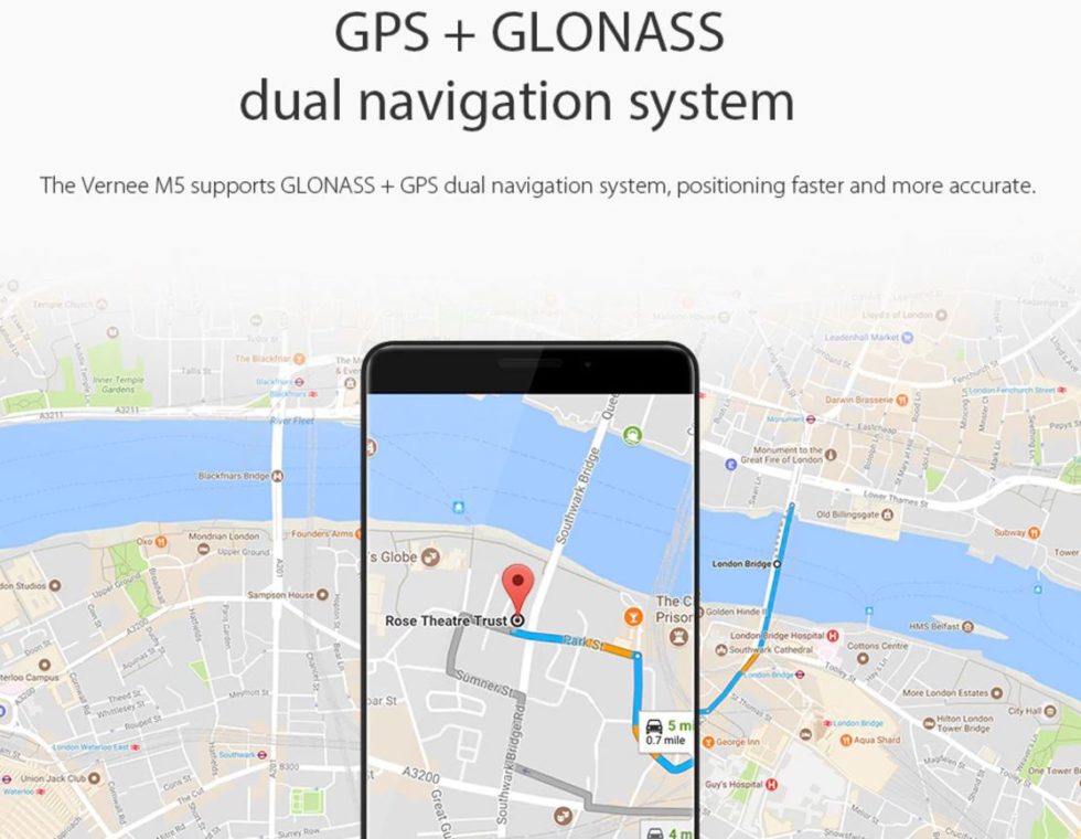 Vernee M5 GPS