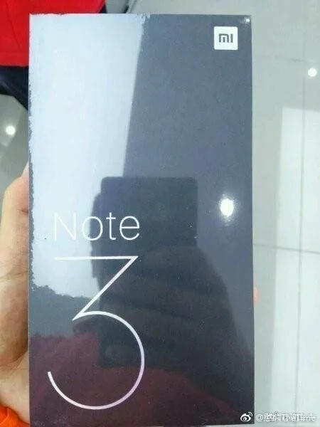Xiaomi Mi Note 3 Box Rear