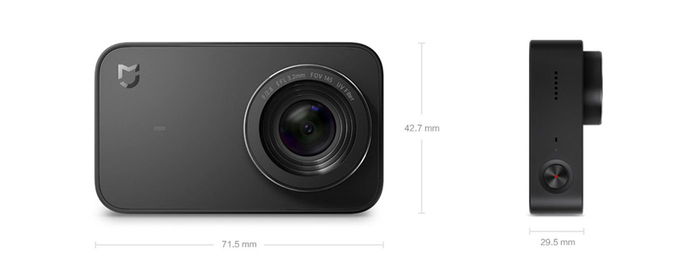 Xiaomi Mijia Camera Mini 4K dimensions