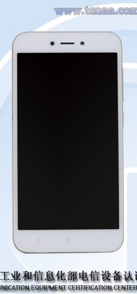 Xiaomi Redmi 5A TENAA design front