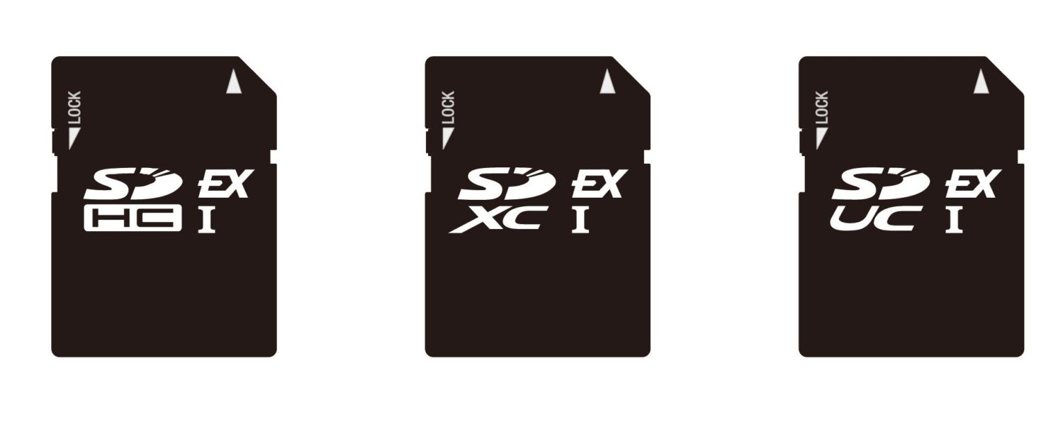 SD 7.0 memory cards SD UC EX I SD HC EX I SD XC EX I