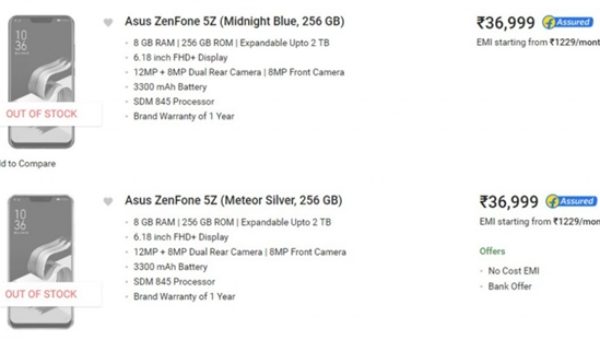 Asus Zenfone 5Z releasing India 2