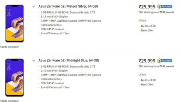 Asus Zenfone 5Z releasing India