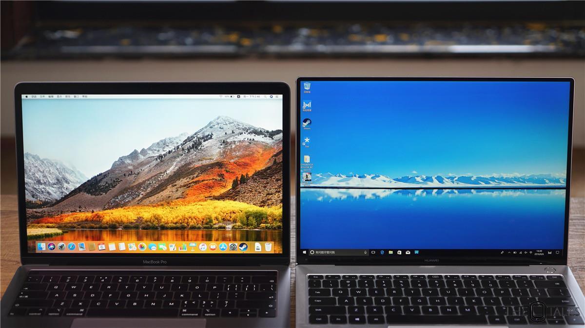 Huawei MateBook X Pro Vs Apple MacBook Pro 2018 Comparison Review - Screen and Dsiplay Comparison