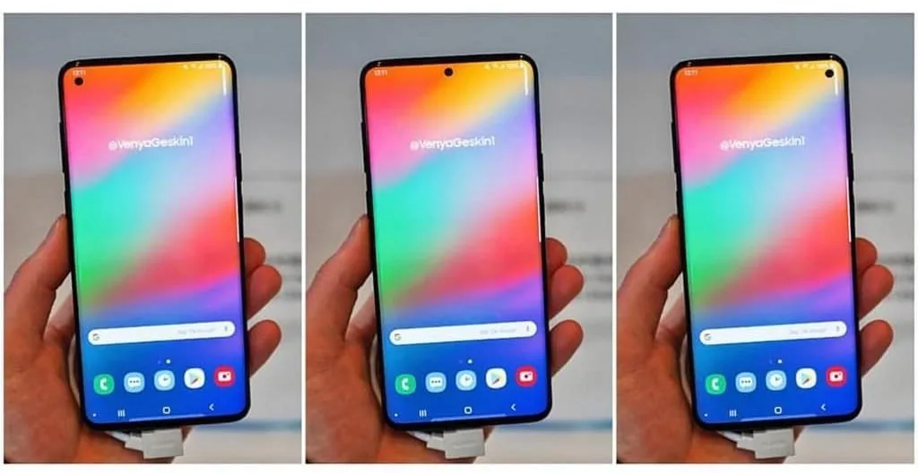 Samsung Galaxy S10 Infinity-O Display