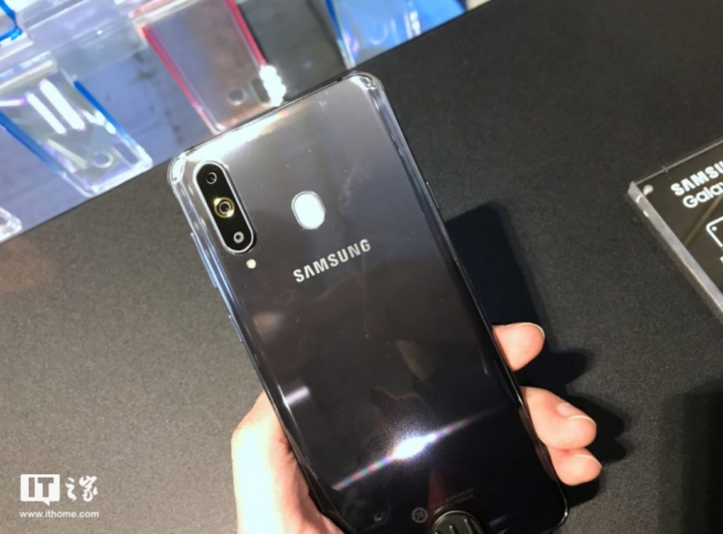Samsung A8s Black Rear Design