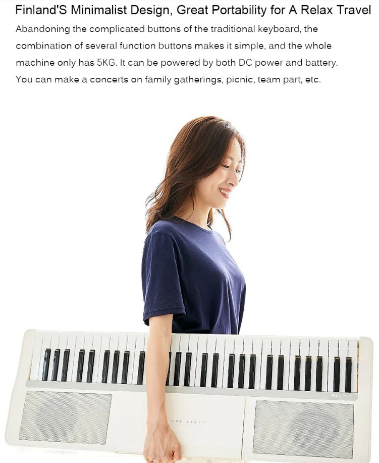 Xiaomi Youpin Smart Electronic Organ - Design