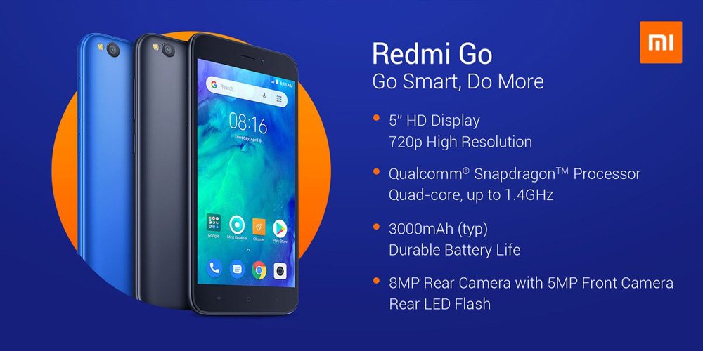 Redmi 7 vs Redmi 6 vs Redmi Go - Redmi Go Features