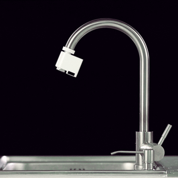 Automatic Sink Induction Faucet Hospital Intelligent Filter Mixed Water Infrared Water Saving Faucet JIAJIAFUDR Color : A 