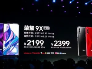 Honor 9X Pro Price