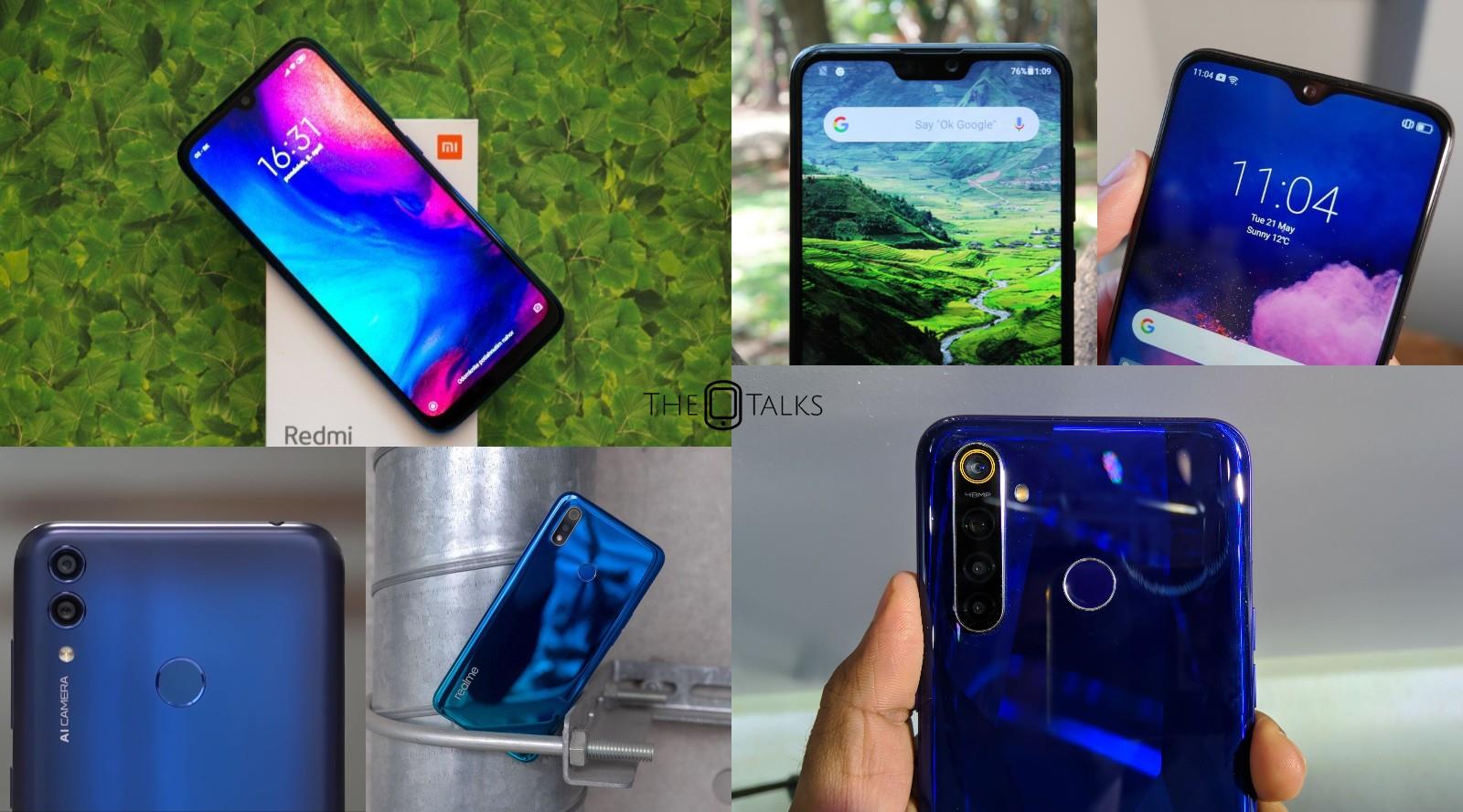 10 Best Smartphones Under Rs 10000 INR August 2019