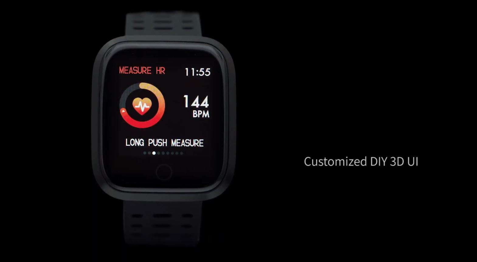 Lenovo E1 Smartwatch Preview - DIY 3D UI Clock Face 2