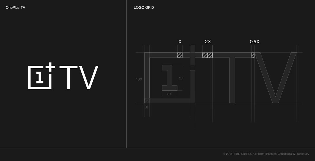 OnePlus TV logo vector scale black