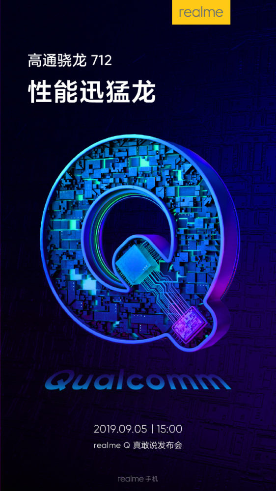 Realme Q Snapdragon 712 SoC poster