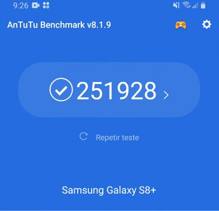 Samsung Galaxy S8 Plus AnTuTu v8 Snapdragon 835 Score