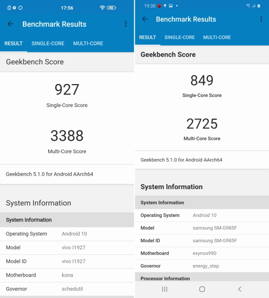 Exynos 990 vs Snapdragon 865 Geekbench Comparison