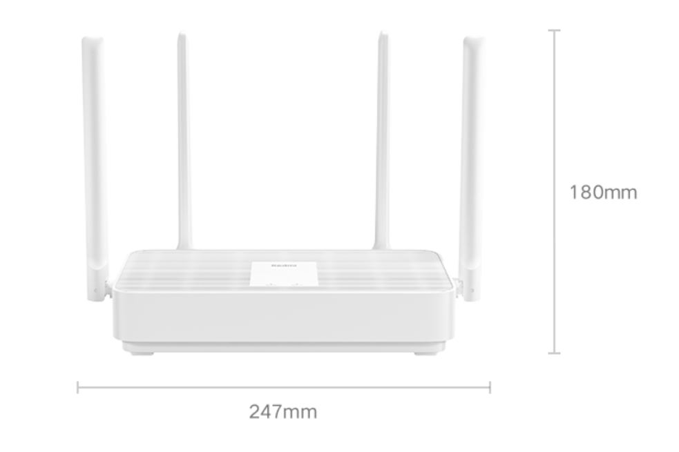 Redmi router AX5 size and dimensions