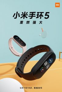 Xiaomi Mi Band 5 Official Poster Image Table Tennis Mode