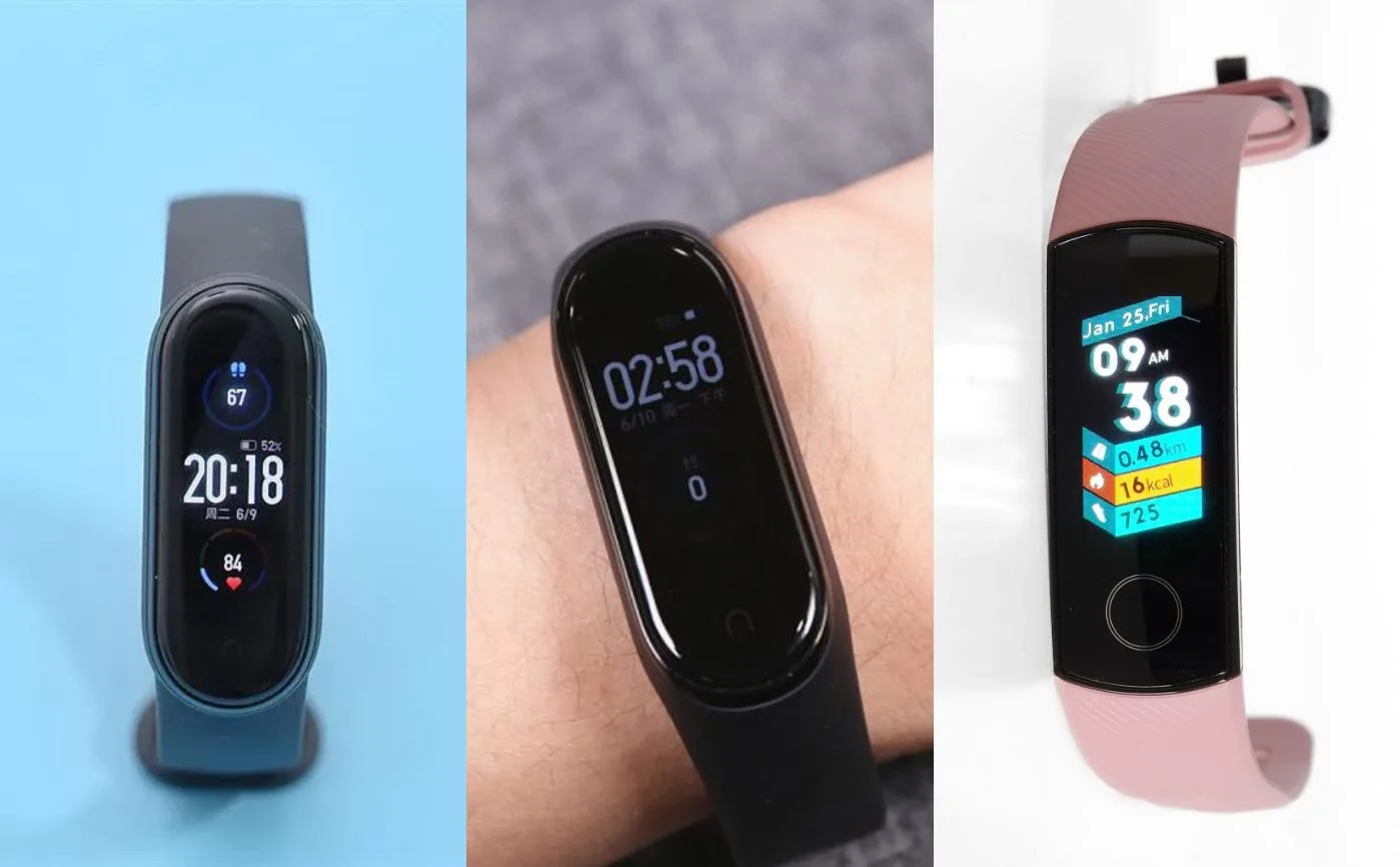Xiaomi Mi Band 5 vs Xiaomi Mi Band 4 vs Honor Band 5