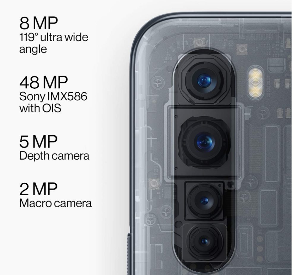 OnePlus Nord 5G Phone rear cameras