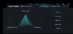 Xiaomi Mi 10 Pro Plus Game Turbo Control Panel