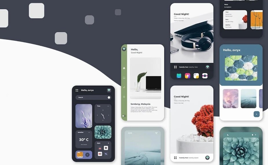 20 Best Free KLWP Themes of 2020: Simfly