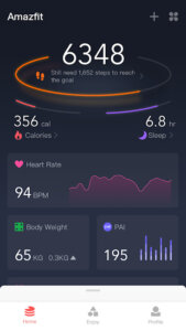 Amazfit App screenshot