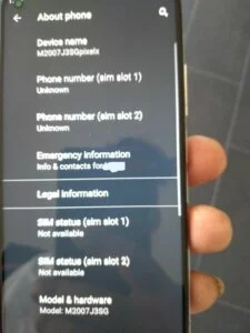Xiaomi Mi 10T Pro Hands-On Images Leaked device name