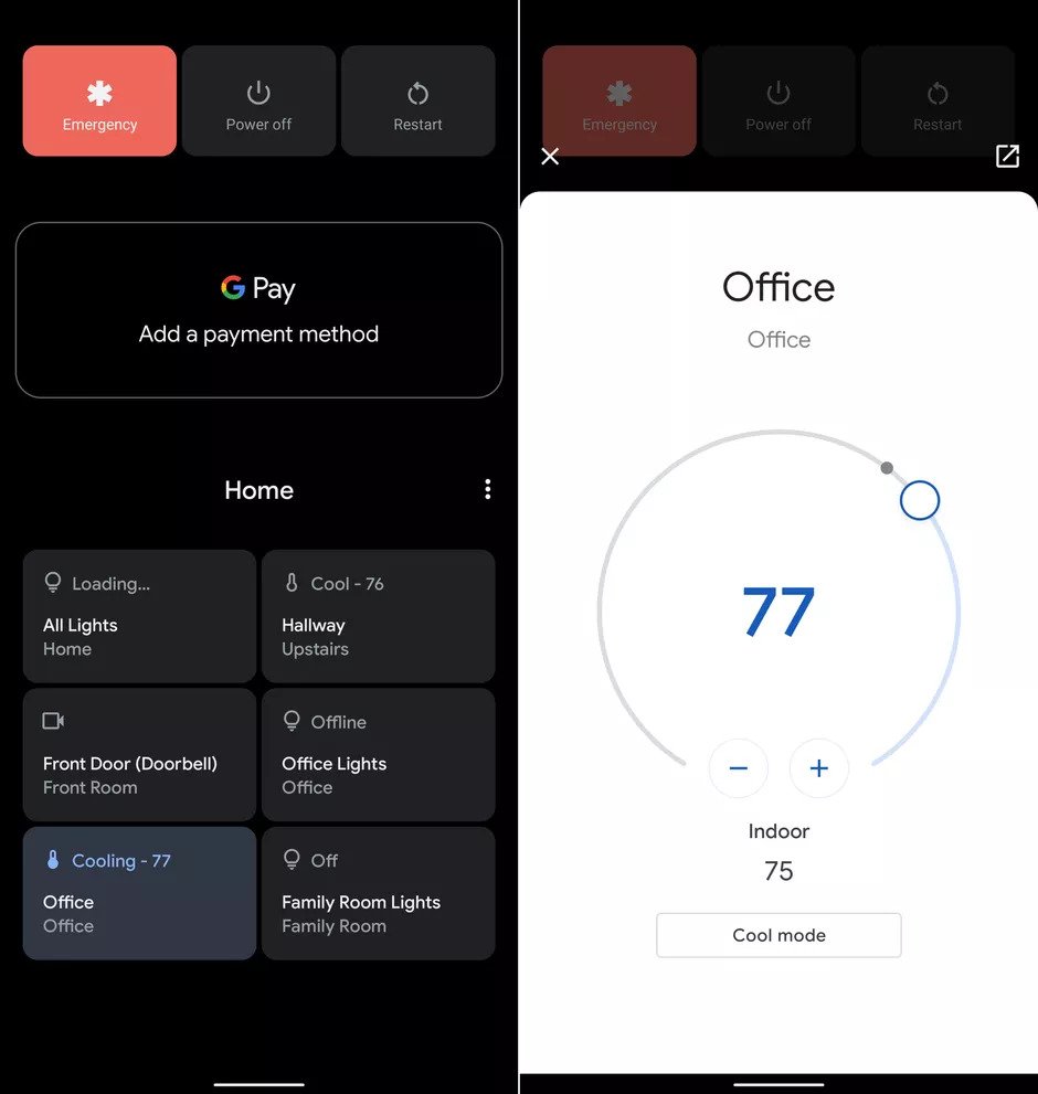 Android 11 features - Smart Home controller
