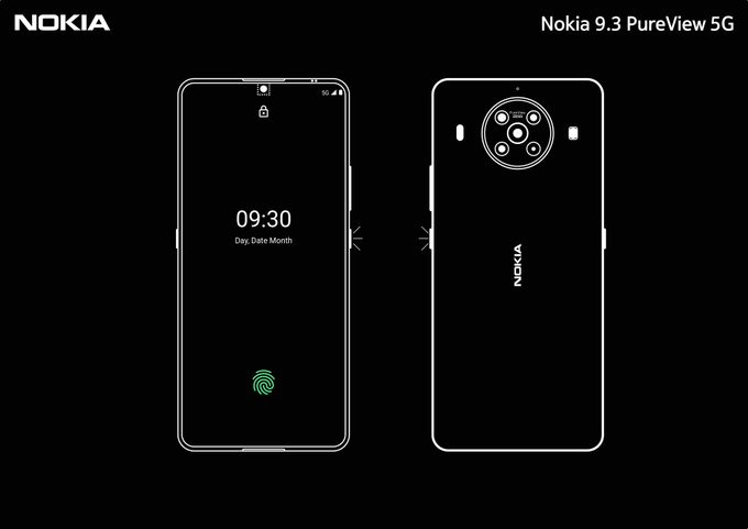 Nokia 9.3 PureView 5G Render - Prototype design