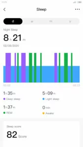 Zepp (formerly Amazfit) Sleep Status