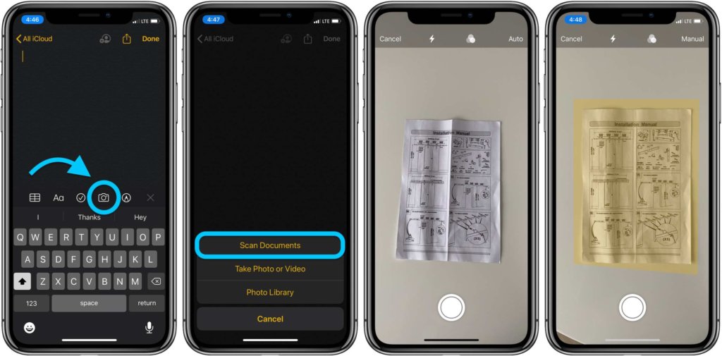 scan documents with iphone 13