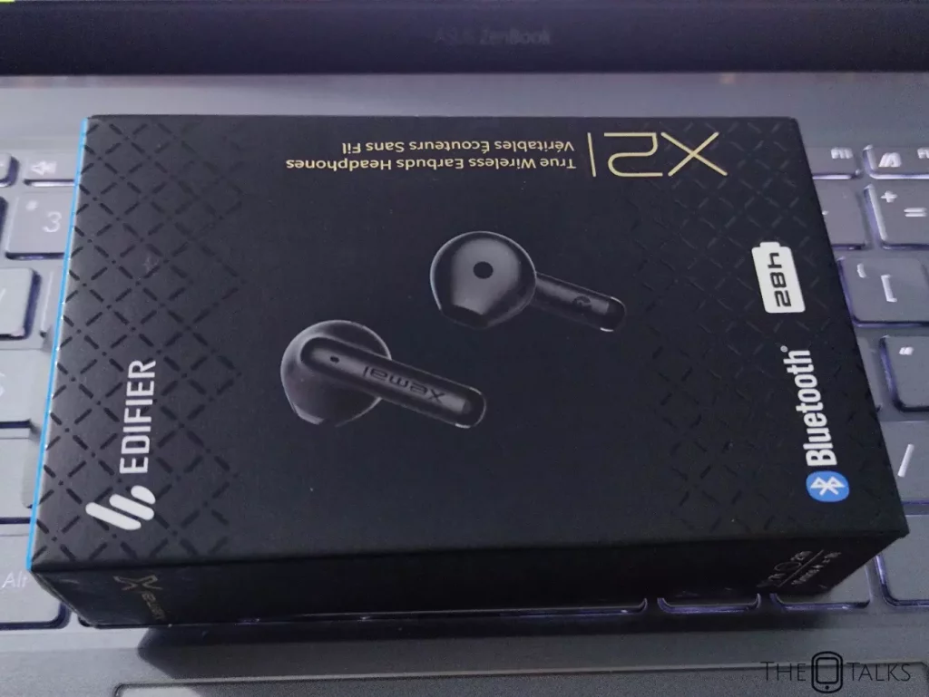 Edifier X2 earbuds review - box front