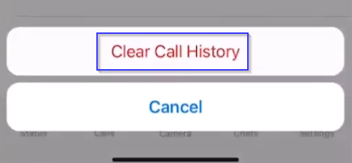 how to hide recent calls on iPhone step 4