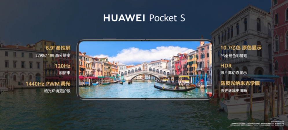 Huawei Pocket S screen