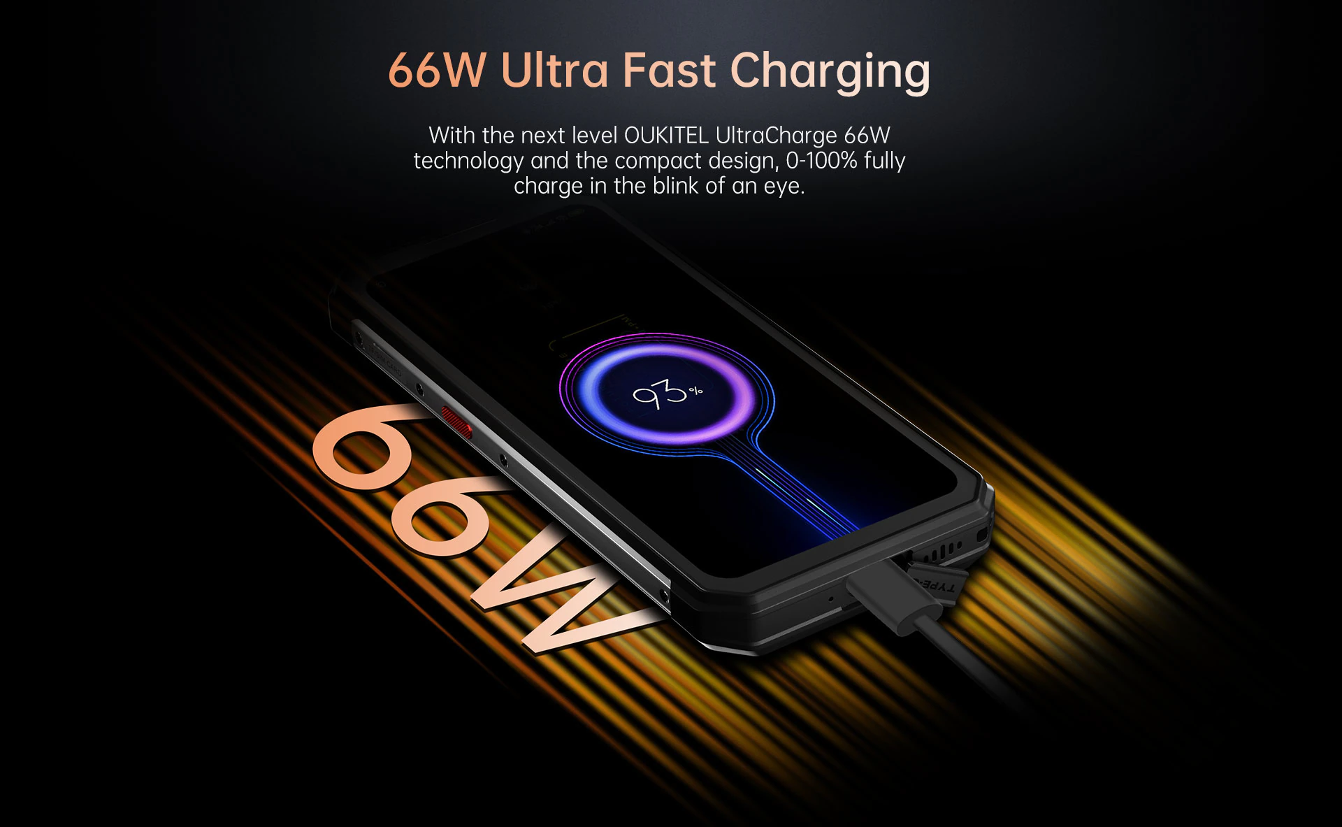 Oukitel WP21 Rugged Phone 66W fast charging