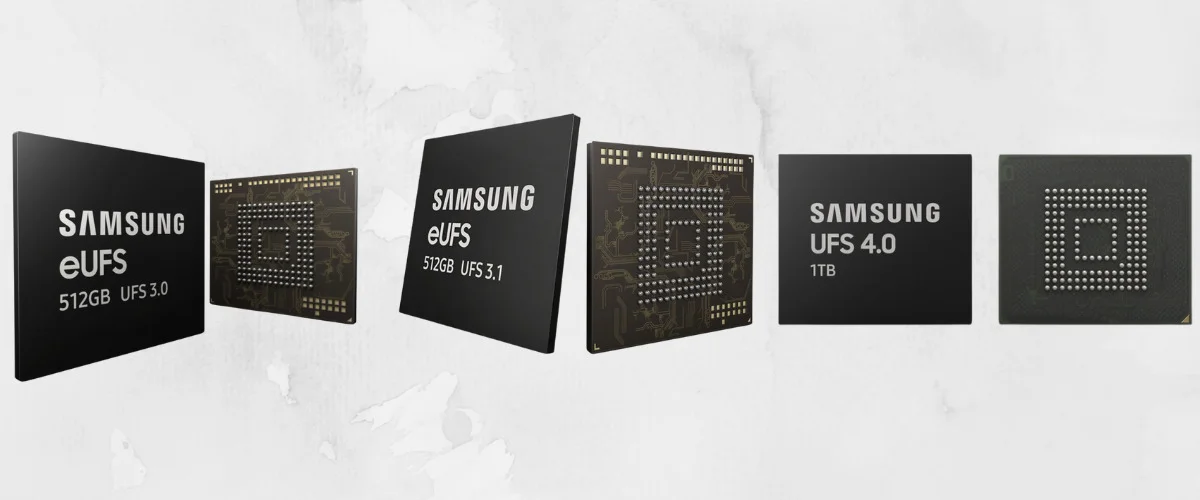 UFS4.0 vs UFS3.1 vs UFS3.0 comparison