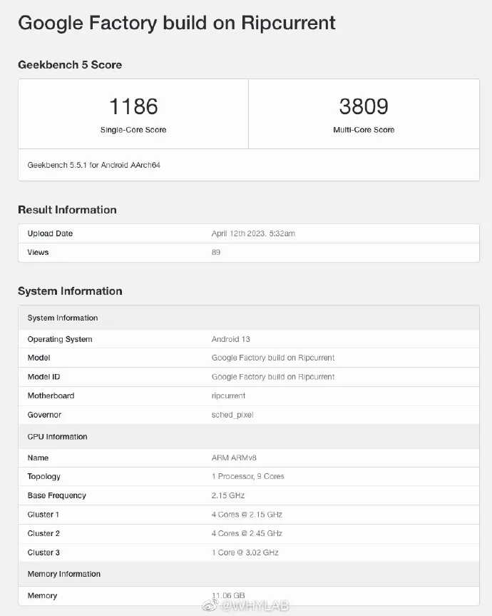 Google Tensor G3 Chip