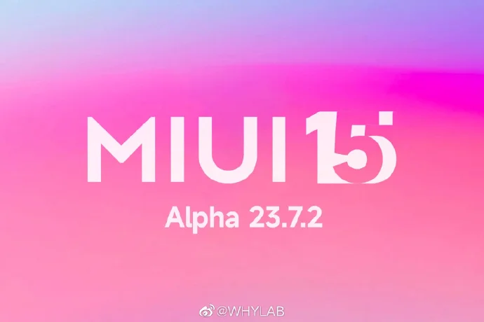 MIUI 15 ALPHA VERSION
