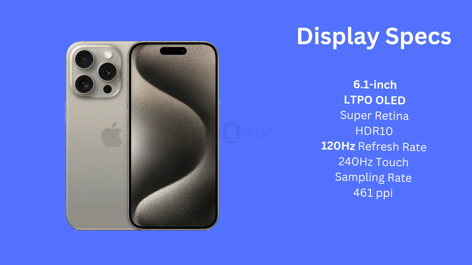 All The Best Phones With 120Hz Display - Apple iPhone 15 Pro