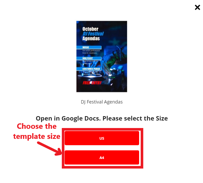 Google Docs Template Customization Step 2