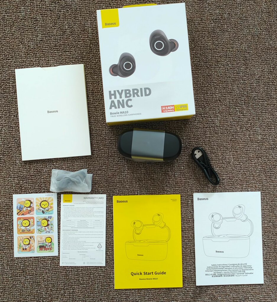 Baseus Bowie MA10 Manual Pairing & Charging Guide