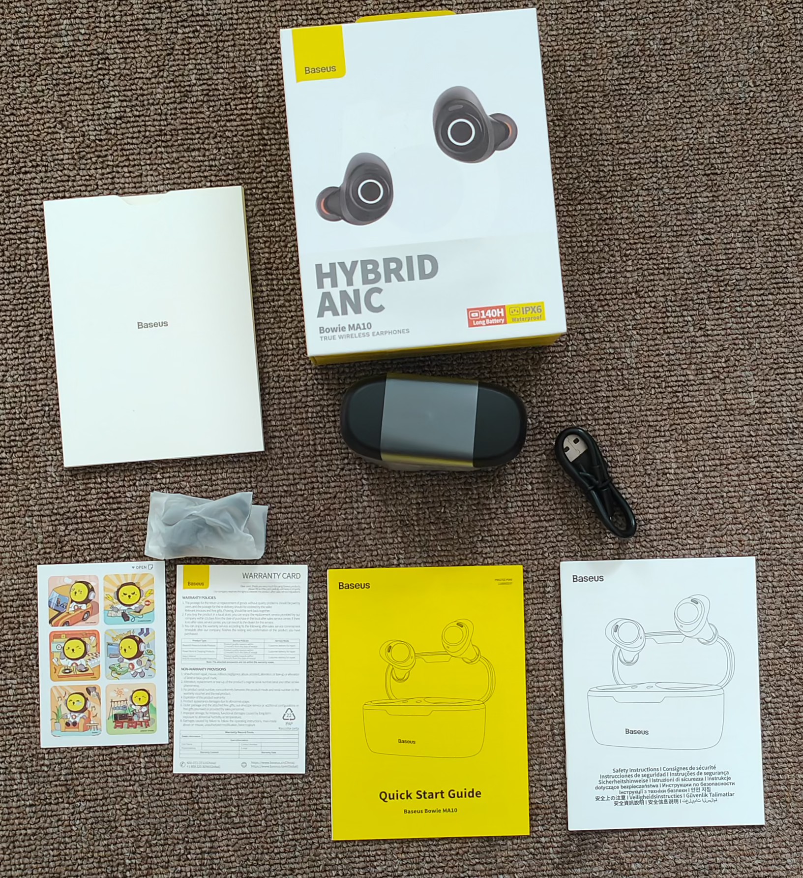 Baseus Bowie MA10 Manual Pairing & Charging Guide
