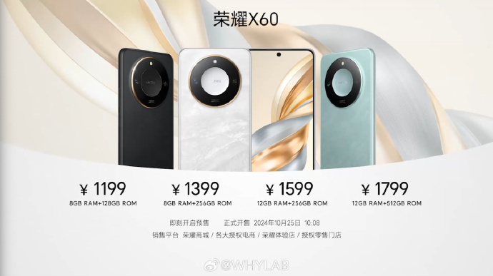 Honor X60 Price