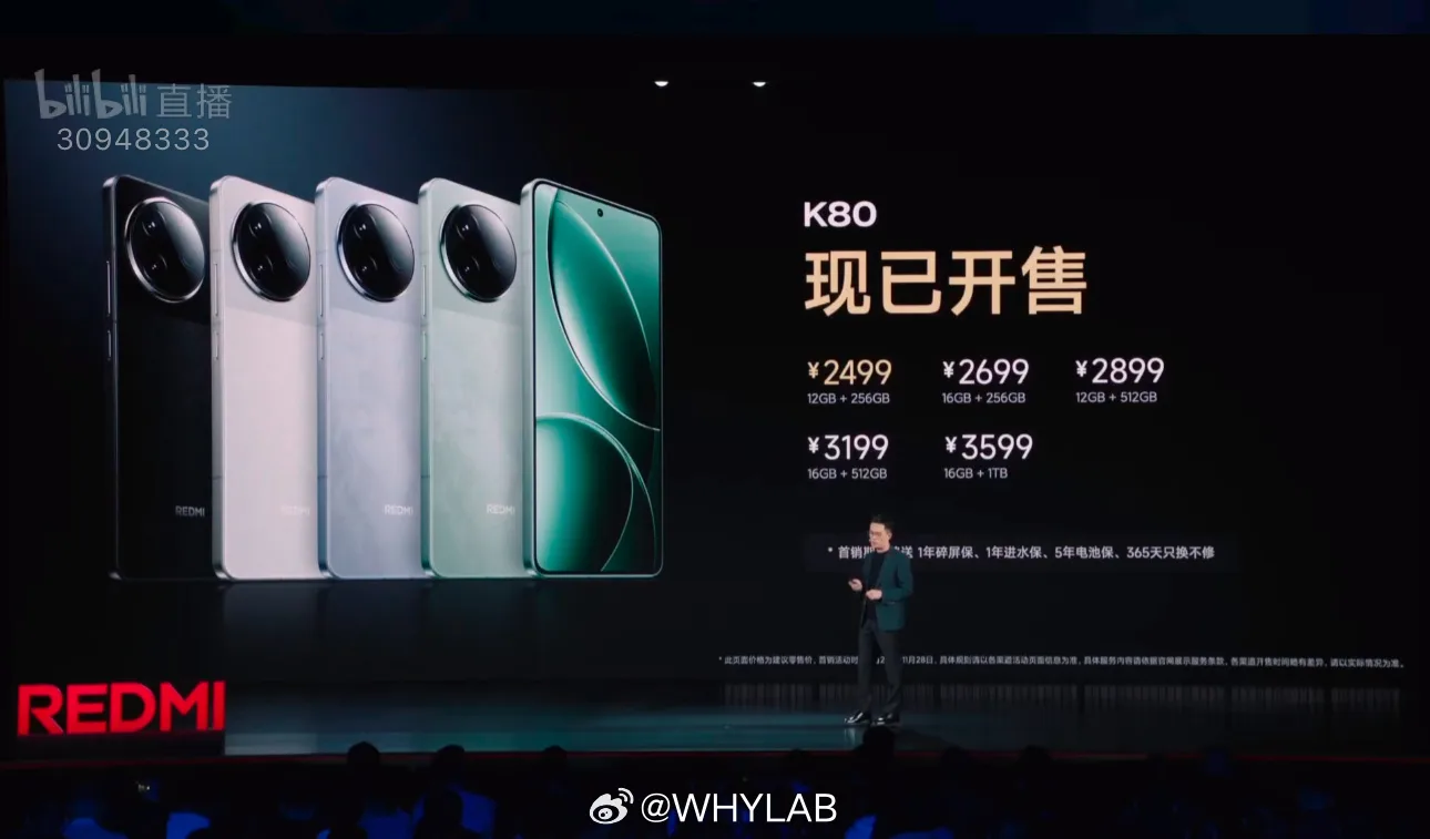 REDMI K80 Price